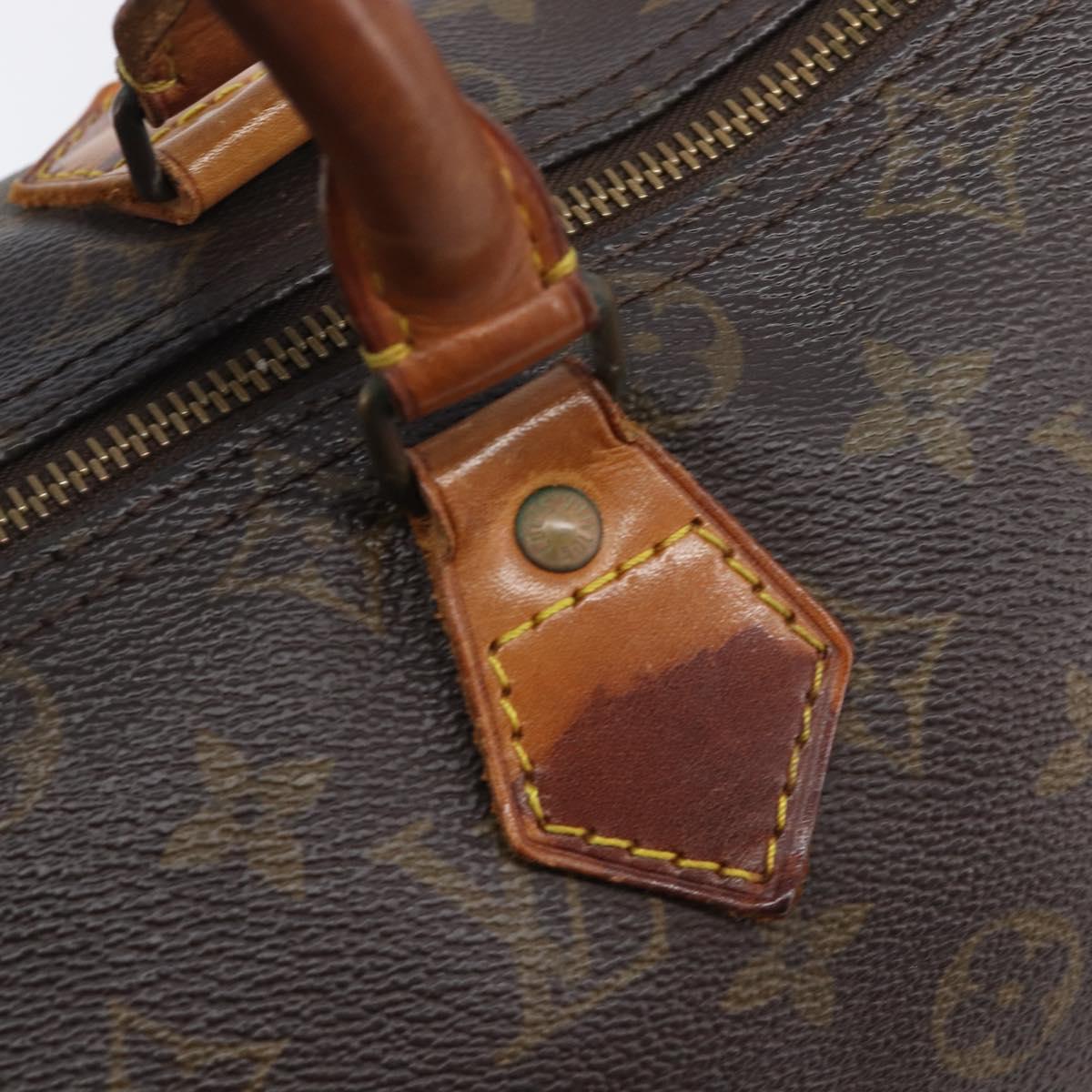 LOUIS VUITTON Monogram Speedy 30 Hand Bag M41526 LV Auth 208672