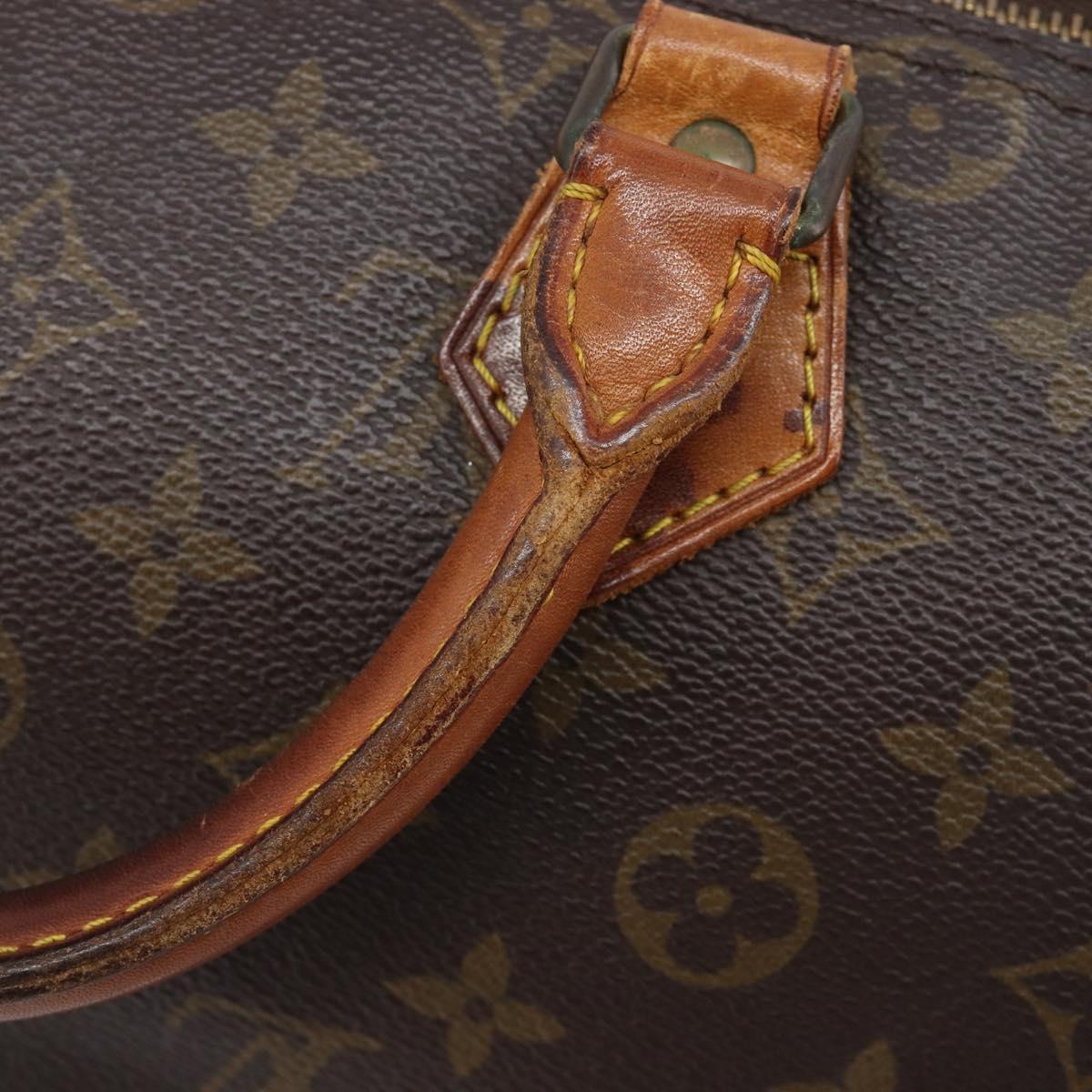 LOUIS VUITTON Monogram Speedy 30 Hand Bag M41526 LV Auth 208672