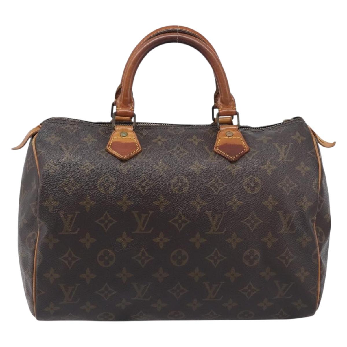 LOUIS VUITTON Monogram Speedy 30 Hand Bag M41526 LV Auth 208672