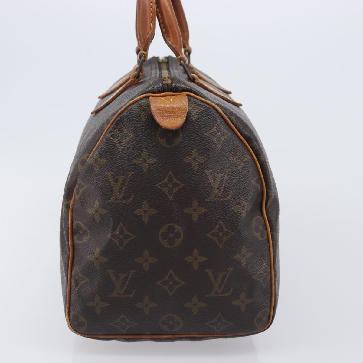 LOUIS VUITTON Monogram Speedy 30 Hand Bag M41526 LV Auth 208672