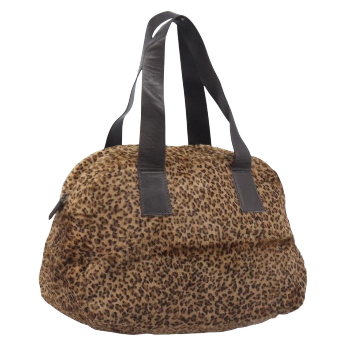 Bottega Veneta Tote Bag Harako leather Brown Silver Auth 208674V