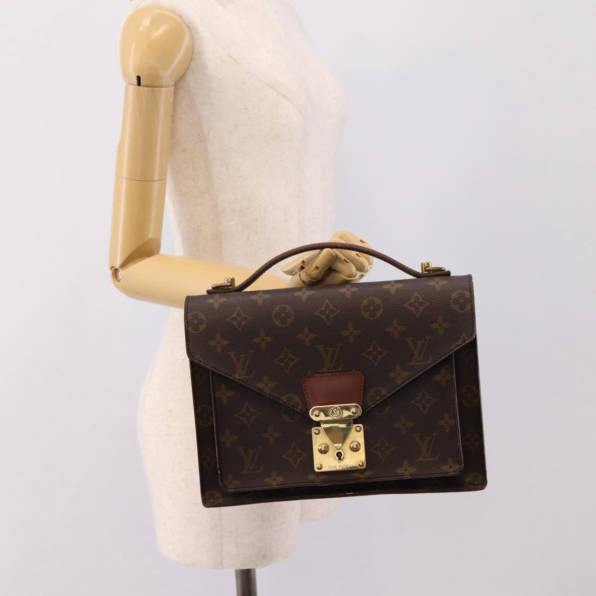LOUIS VUITTON Monogram Monceau 26 Hand Bag M51187 LV Auth 208685