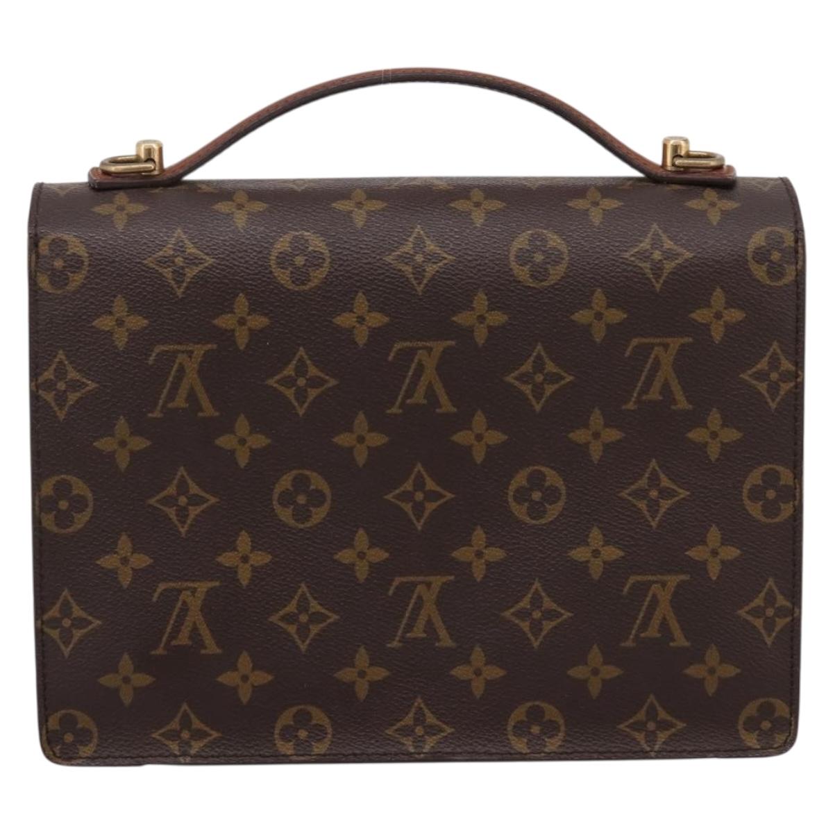 LOUIS VUITTON Monogram Monceau 26 Hand Bag M51187 LV Auth 208685