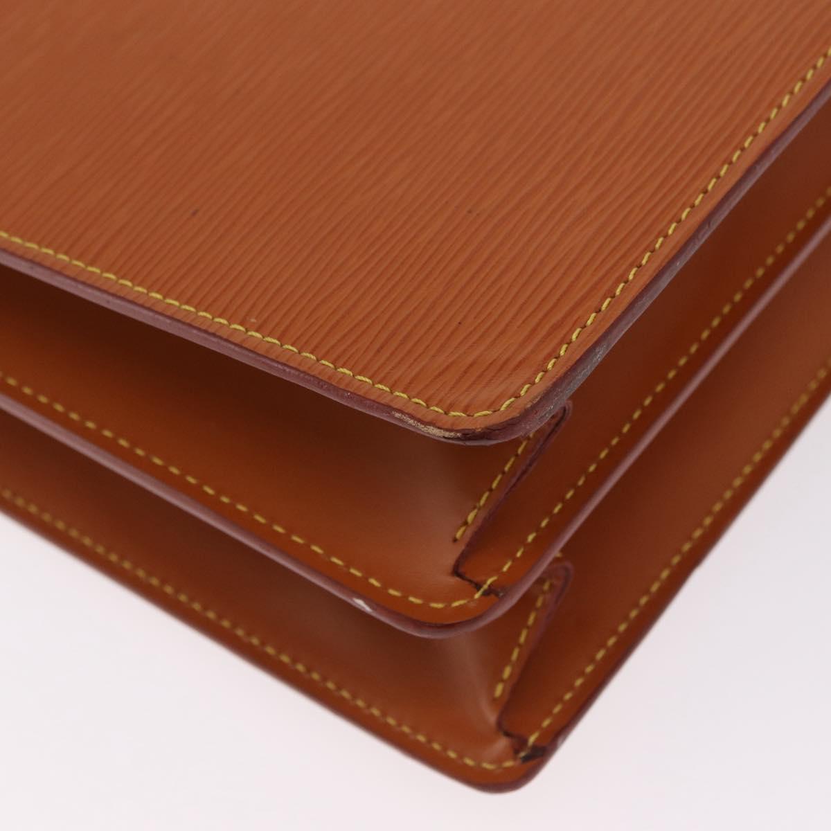 LOUIS VUITTON Epi Serviette Conseiller Briefcase Zipangu Gold M54428 Auth 208686