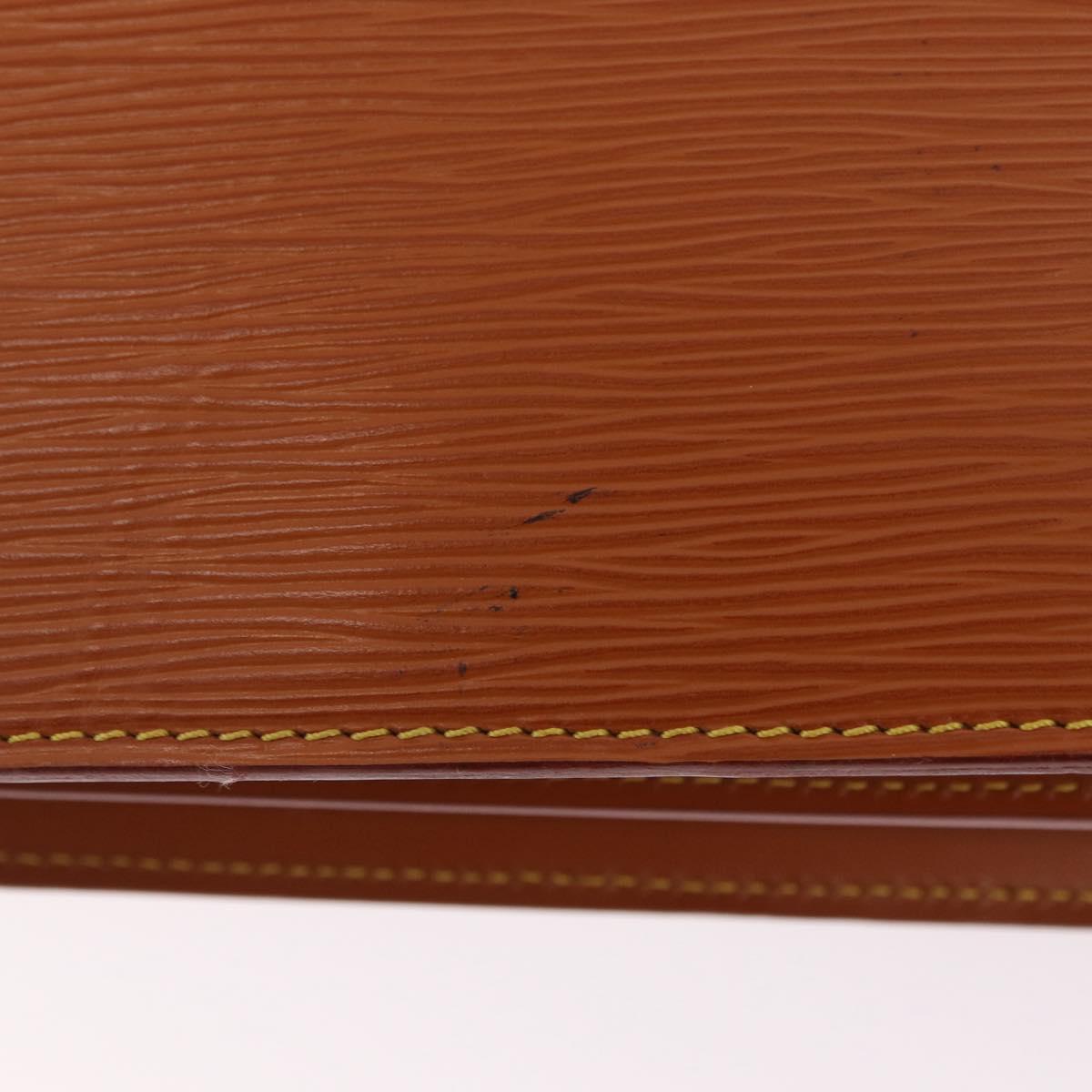 LOUIS VUITTON Epi Serviette Conseiller Briefcase Zipangu Gold M54428 Auth 208686