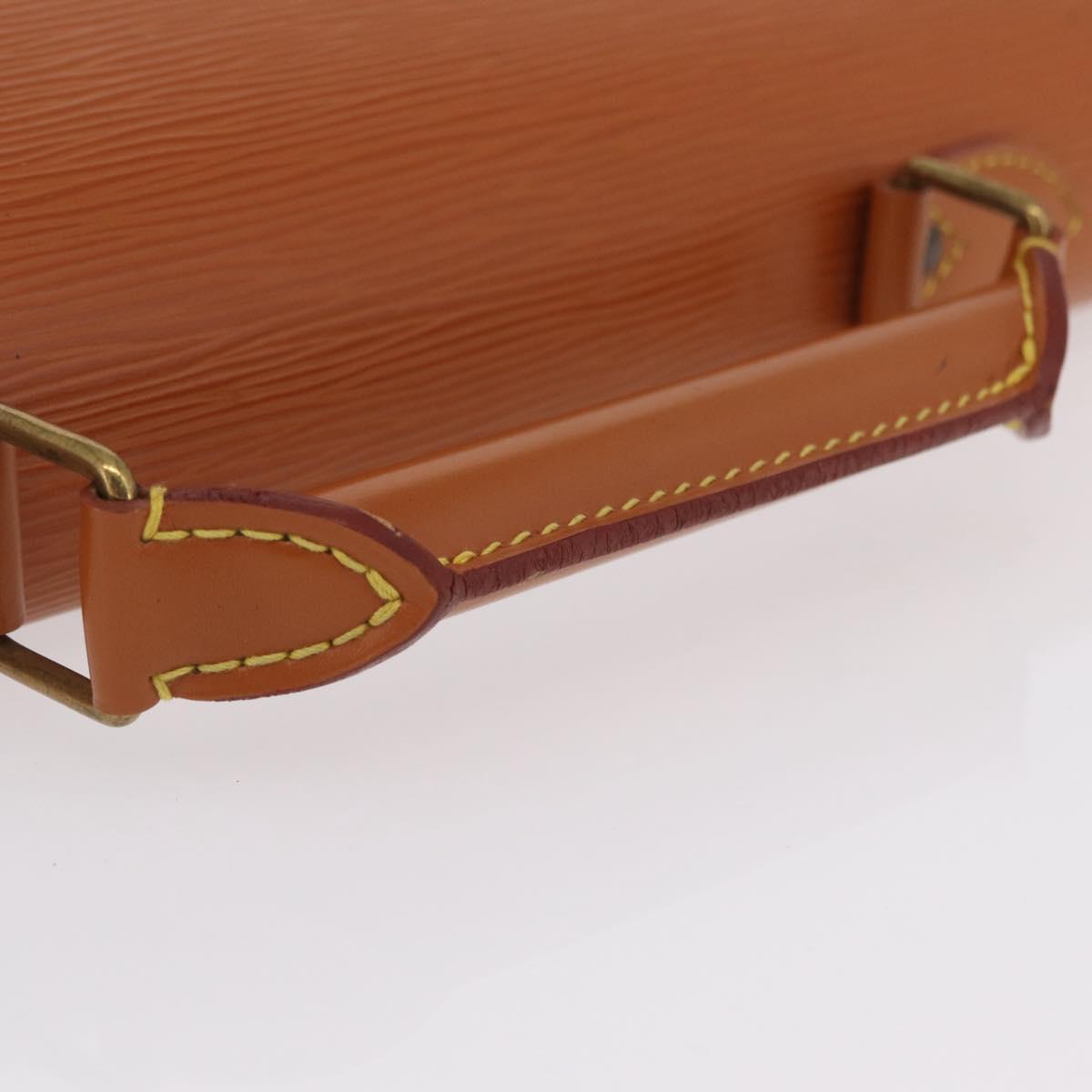 LOUIS VUITTON Epi Serviette Conseiller Briefcase Zipangu Gold M54428 Auth 208686