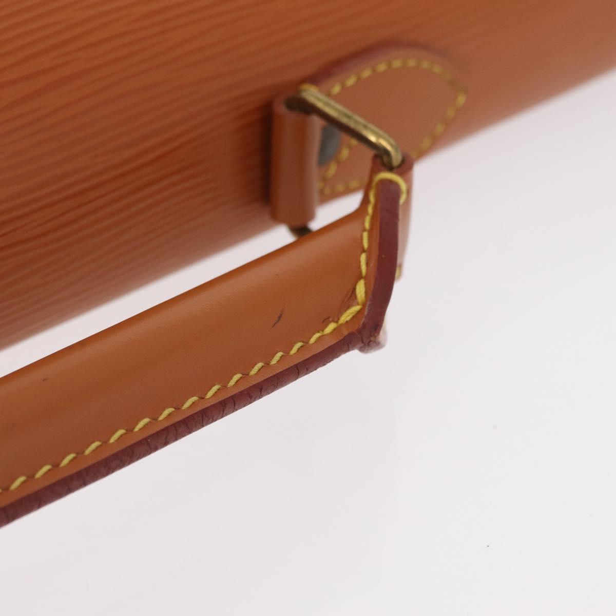 LOUIS VUITTON Epi Serviette Conseiller Briefcase Zipangu Gold M54428 Auth 208686
