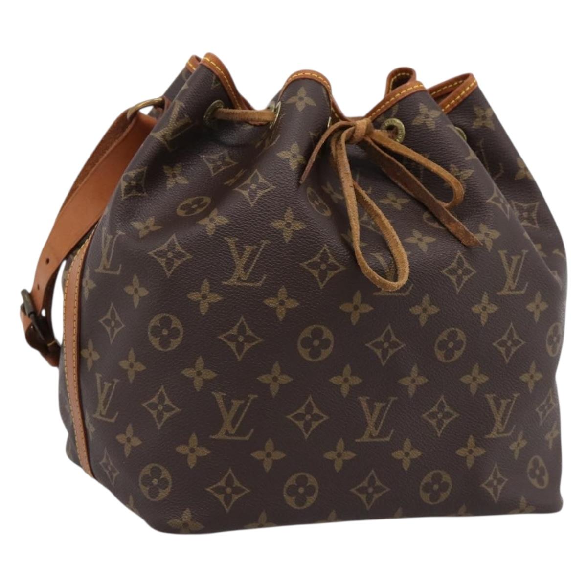 LOUIS VUITTON Monogram Petit Noe Shoulder Bag M42226 LV Auth 208703V