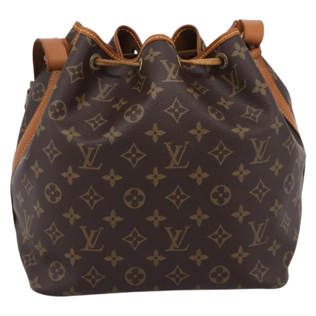 LOUIS VUITTON Monogram Petit Noe Shoulder Bag M42226 LV Auth 208703V