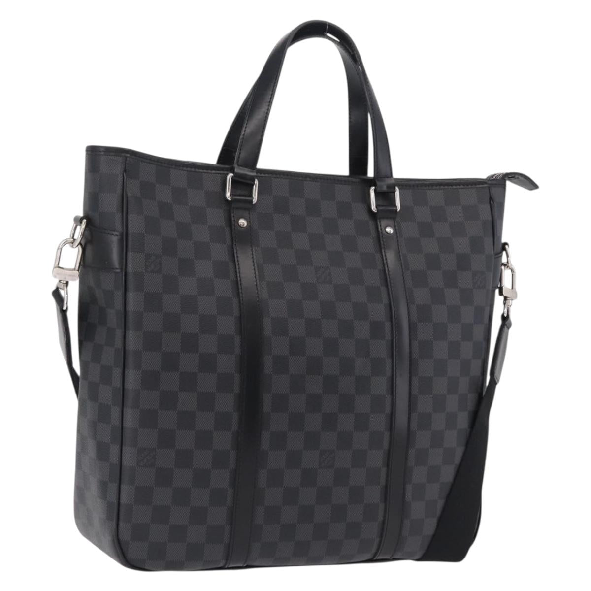 LOUIS VUITTON Damier Graphite Tadao Shoulder Bag 2way N51192 LV Auth 208724V