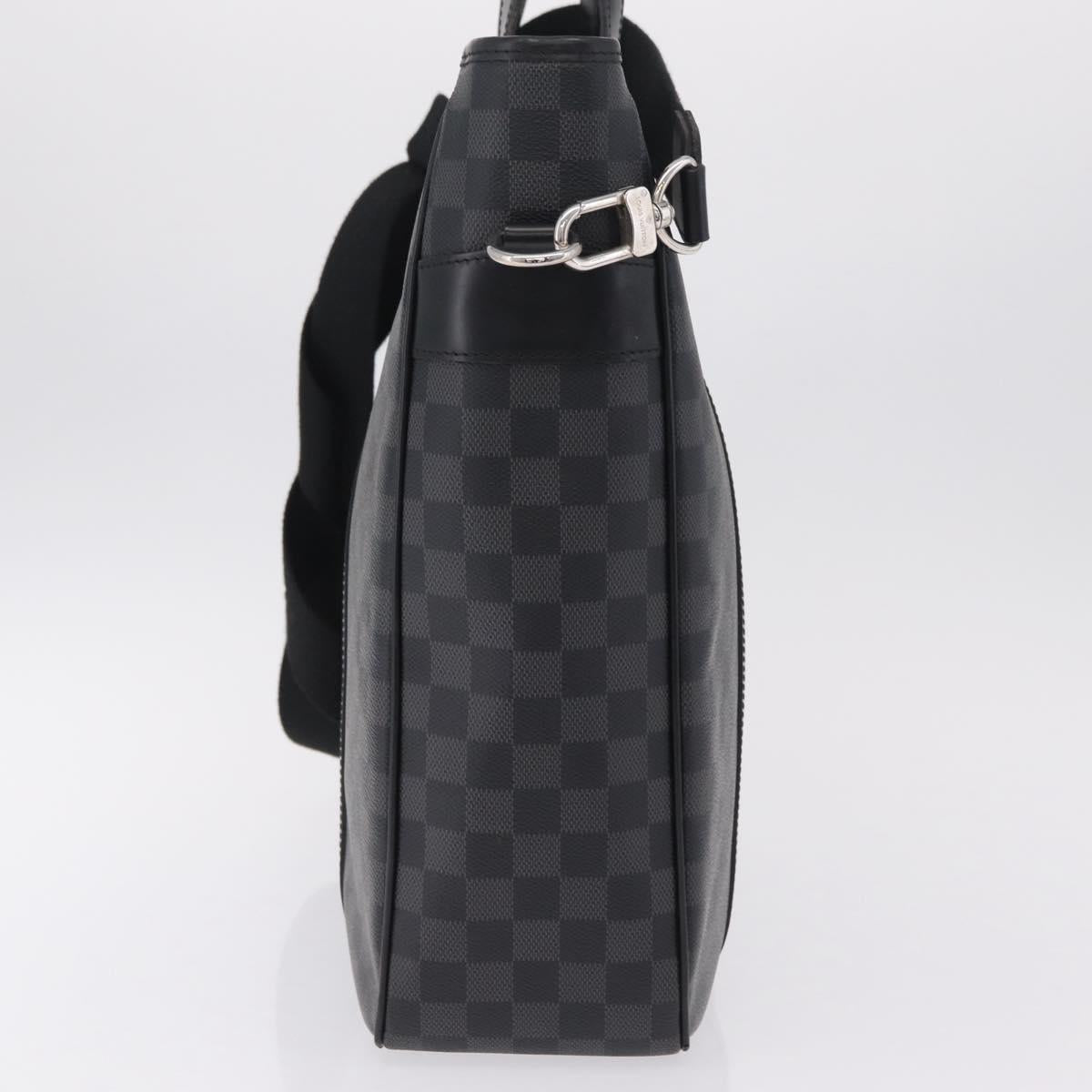 LOUIS VUITTON Damier Graphite Tadao Shoulder Bag 2way N51192 LV Auth 208724V