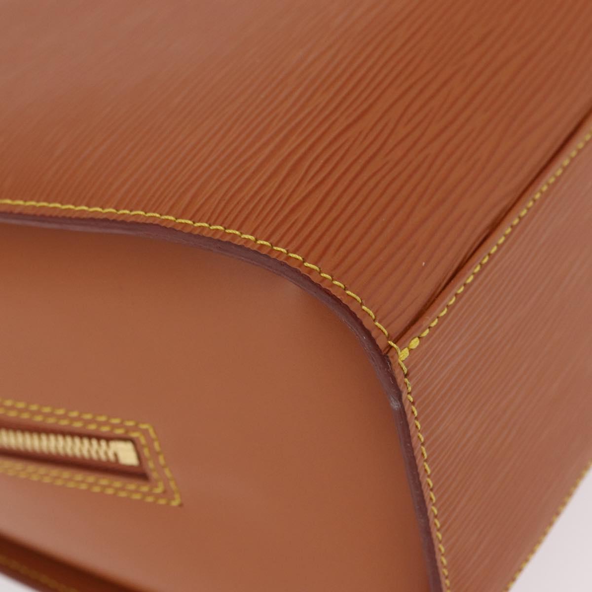 LOUIS VUITTON Epi Sorbonne Hand Bag Brown M54513 LV Auth 208734