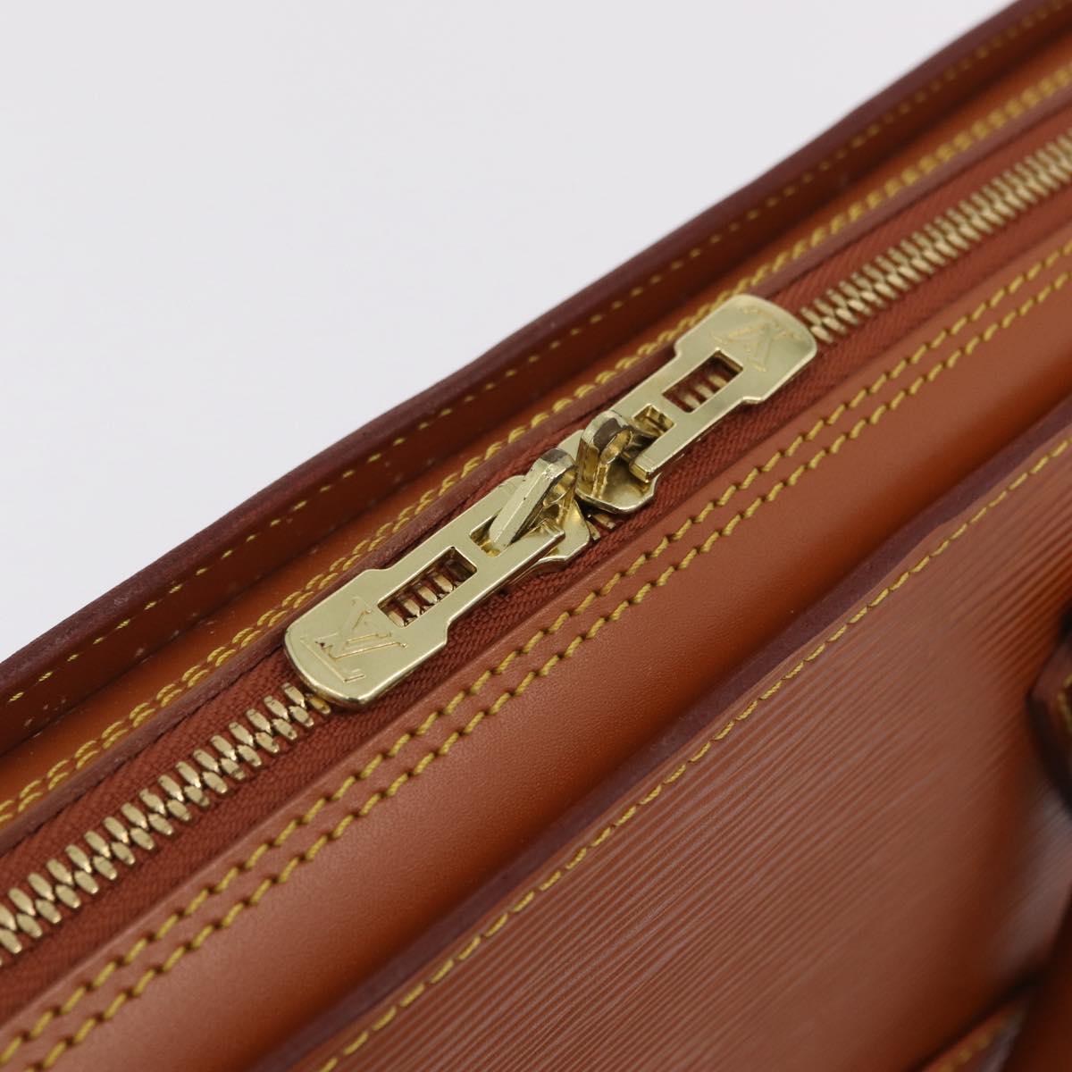 LOUIS VUITTON Epi Sorbonne Hand Bag Brown M54513 LV Auth 208734