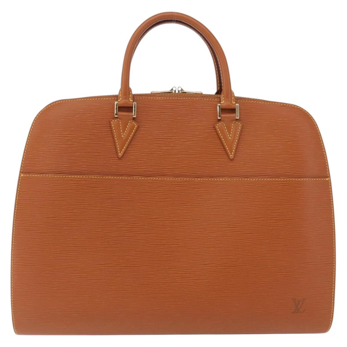 LOUIS VUITTON Epi Sorbonne Hand Bag Brown M54513 LV Auth 208734