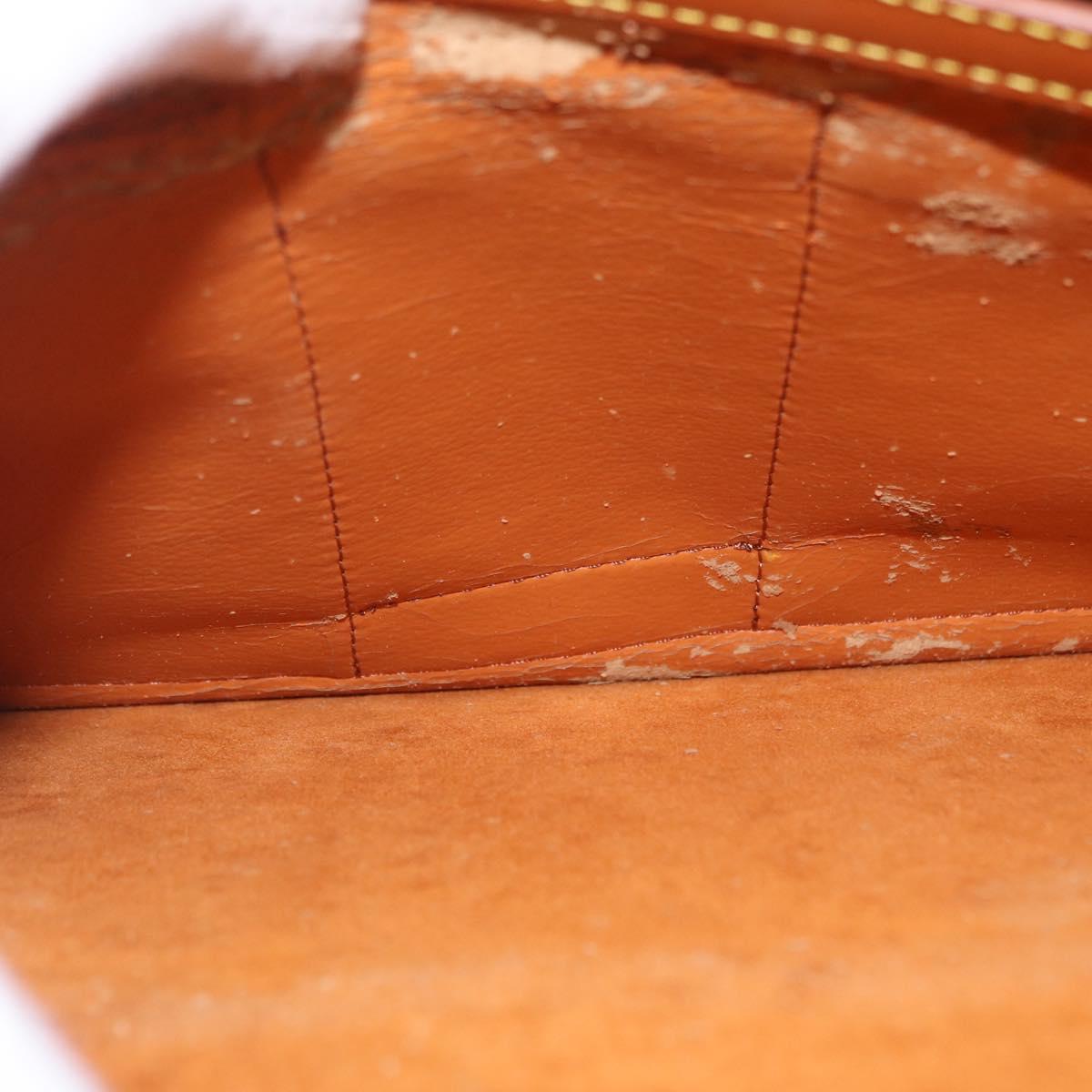 LOUIS VUITTON Epi Sorbonne Hand Bag Brown M54513 LV Auth 208734