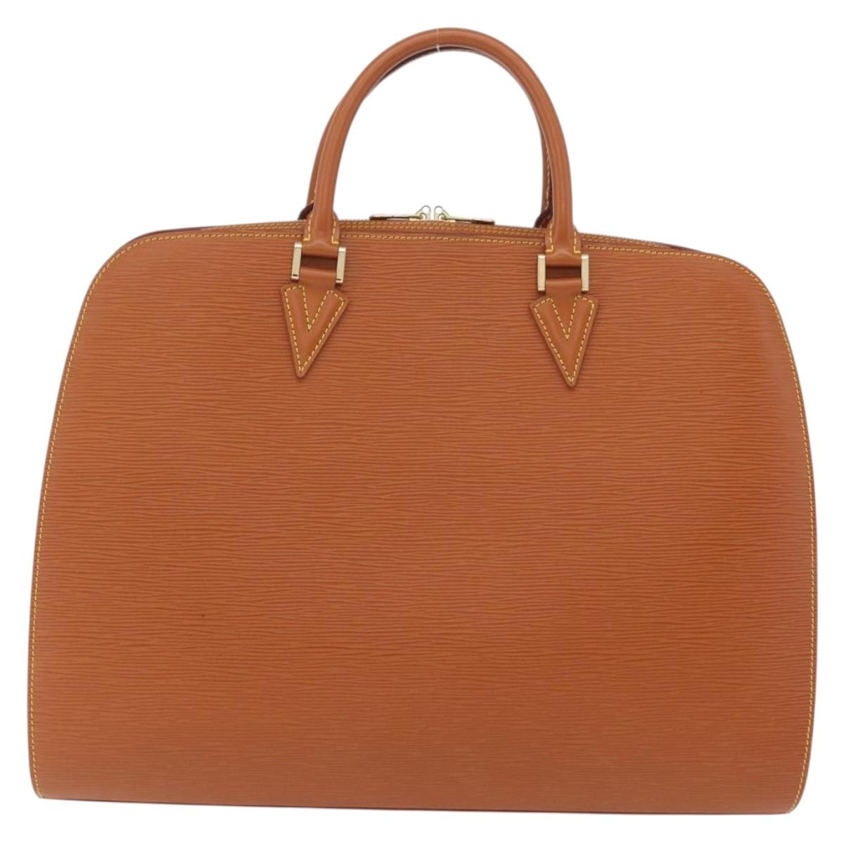 LOUIS VUITTON Epi Sorbonne Hand Bag Brown M54513 LV Auth 208734