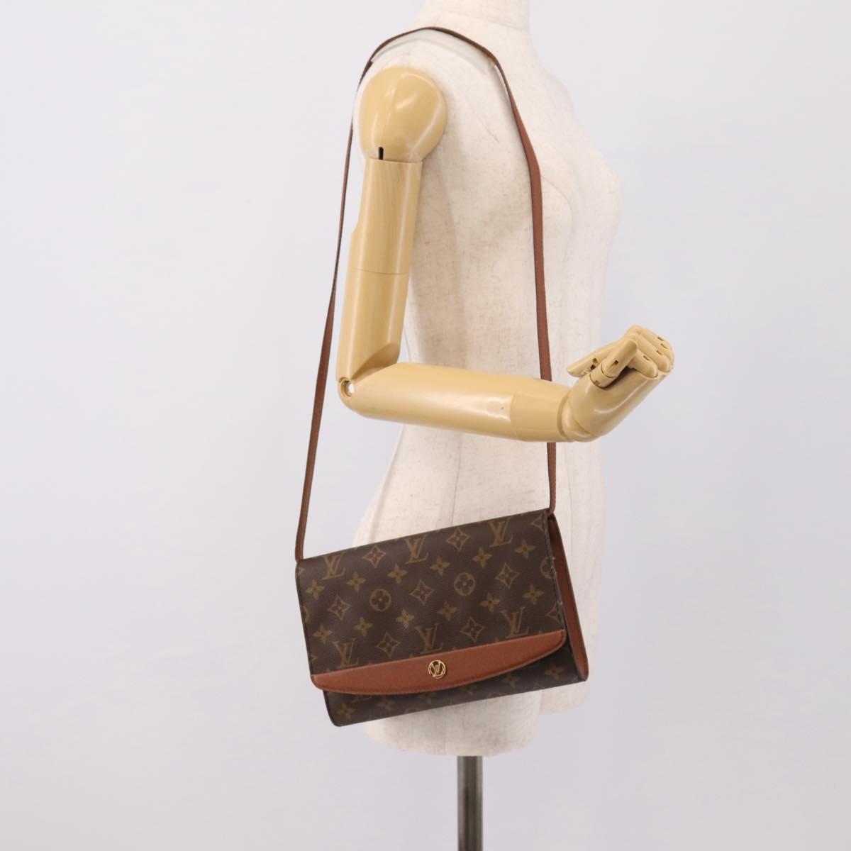 LOUIS VUITTON Monogram Bordeaux 24 Shoulder Bag M51798 LV Auth 208738V