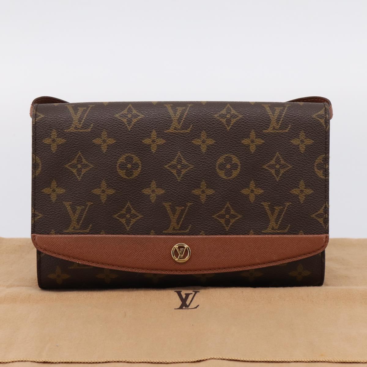 LOUIS VUITTON Monogram Bordeaux 24 Shoulder Bag M51798 LV Auth 208738V