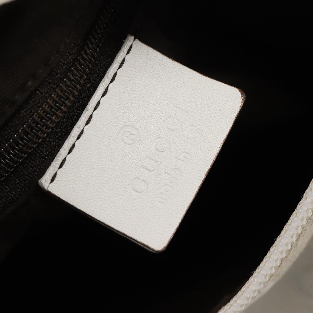 GUCCI Shoulder Bag GG Canvas White Gold 92699 Auth 208744A
