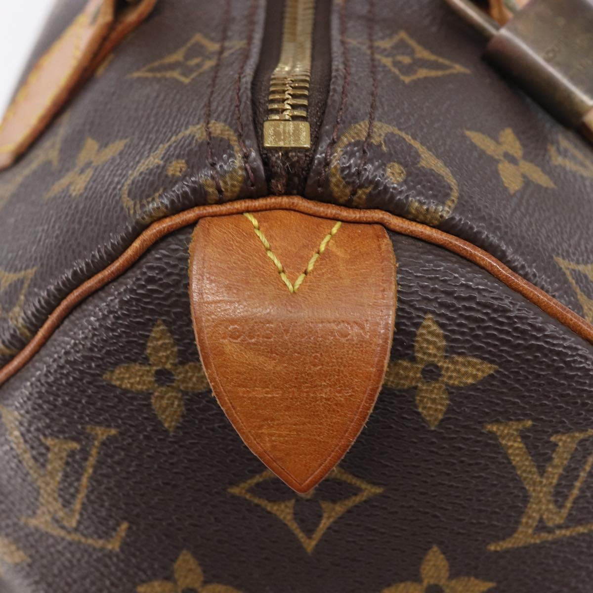 LOUIS VUITTON Monogram Speedy 25 Hand Bag M41528 LV Auth 208751A