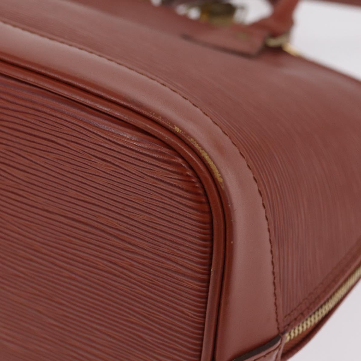 LOUIS VUITTON Epi Alma Hand Bag Brown M52143 LV Auth 208758V