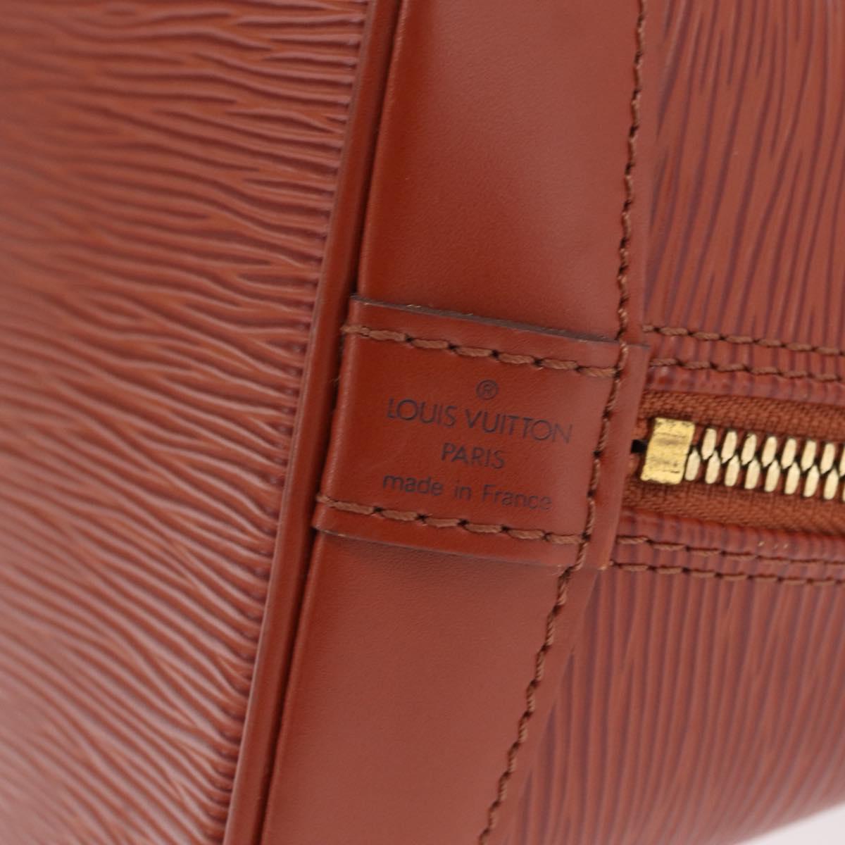 LOUIS VUITTON Epi Alma Hand Bag Brown M52143 LV Auth 208758V