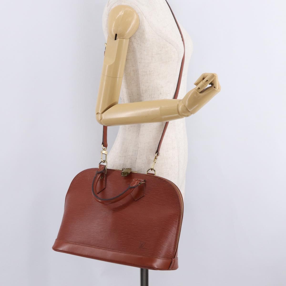 LOUIS VUITTON Epi Alma Hand Bag Brown M52143 LV Auth 208758V