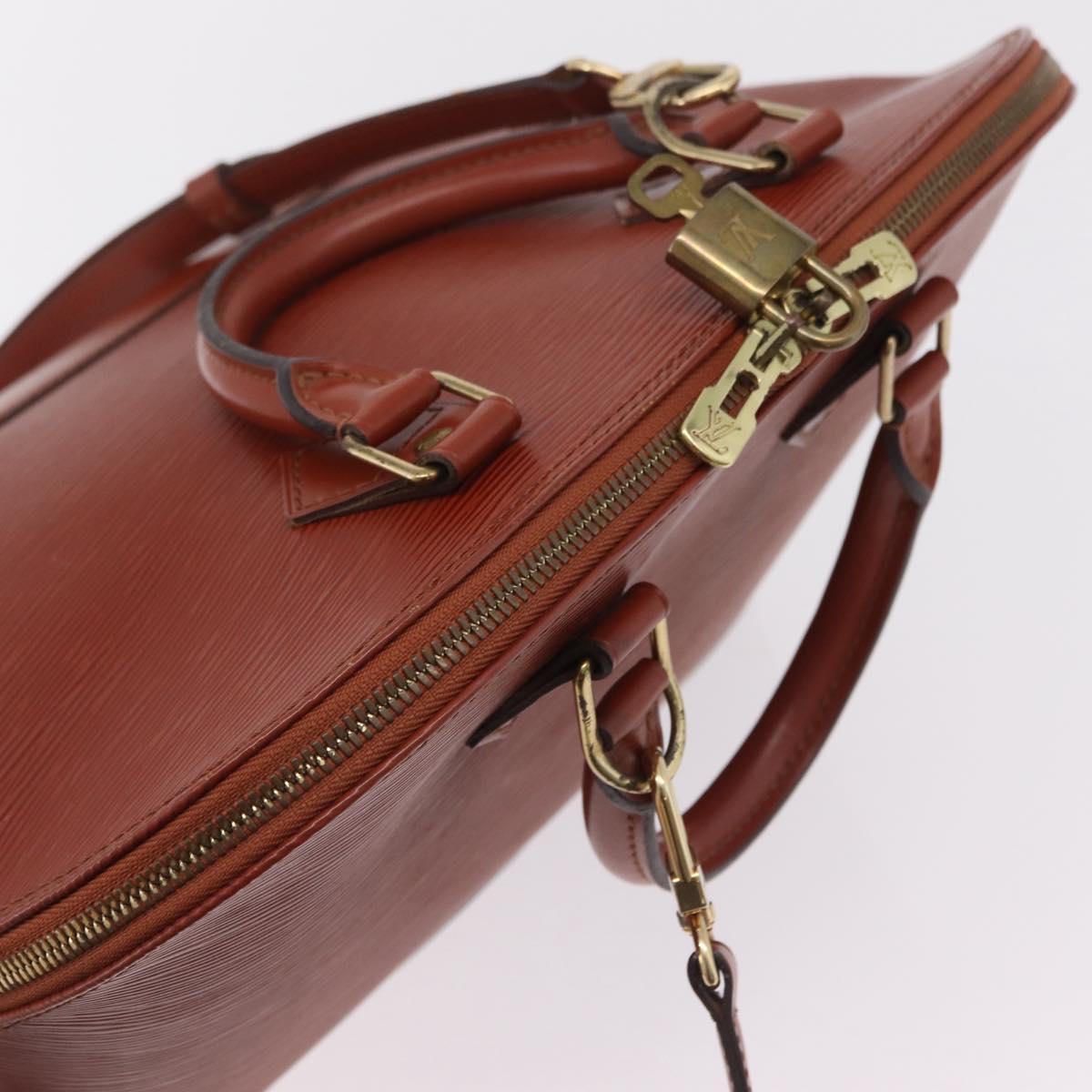LOUIS VUITTON Epi Alma Hand Bag Brown M52143 LV Auth 208758V