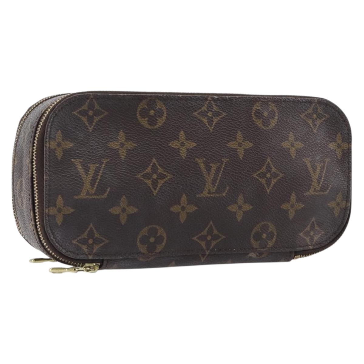 LOUIS VUITTON Monogram Trousse Brush MG Cosmetic Pouch M47505 LV Auth 208767