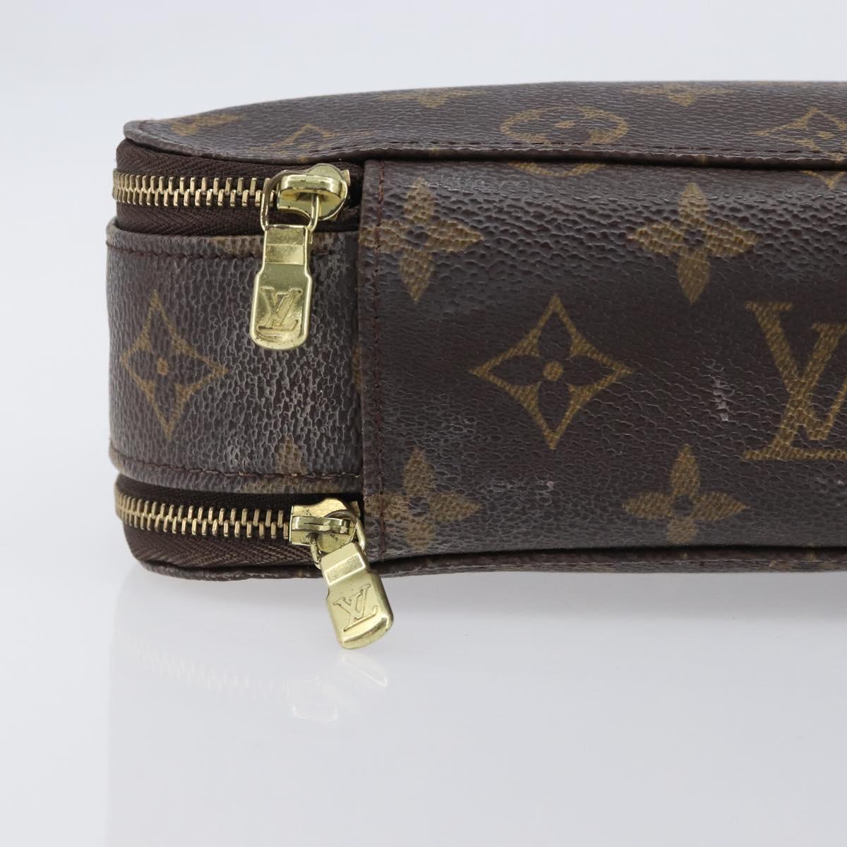 LOUIS VUITTON Monogram Trousse Brush MG Cosmetic Pouch M47505 LV Auth 208767