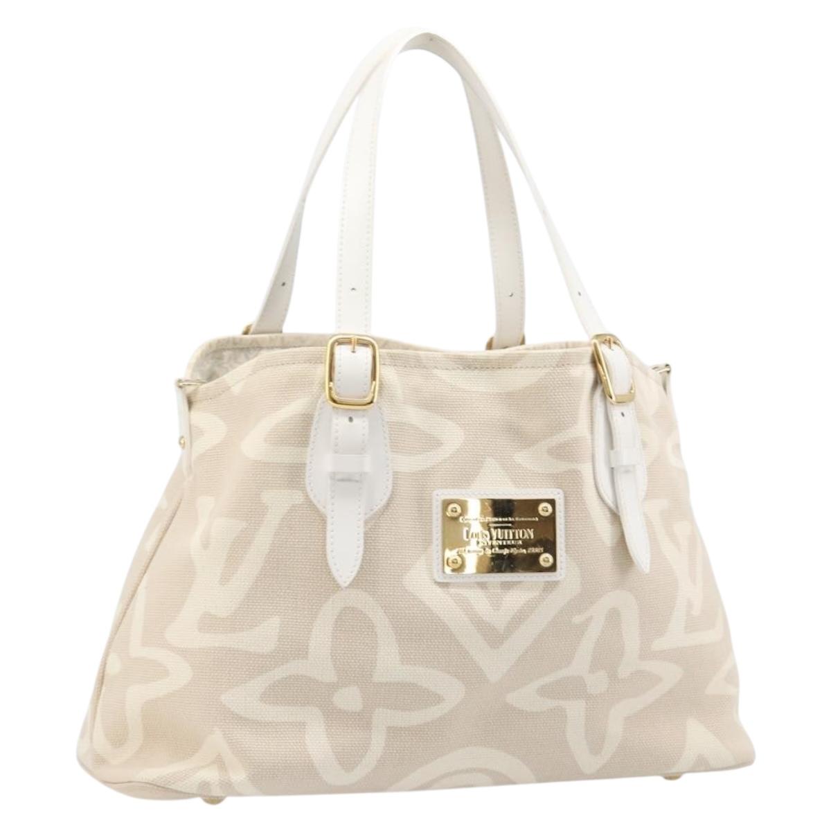 LOUIS VUITTON Cruise Line Taicienne PM Tote Bag Canvas Sabre M95674 Auth 208784V
