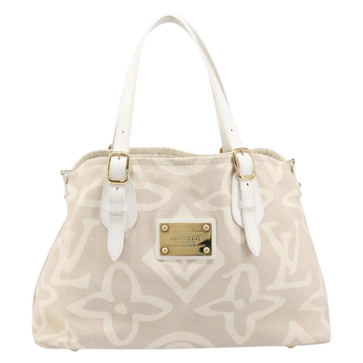 LOUIS VUITTON Cruise Line Taicienne PM Tote Bag Canvas Sabre M95674 Auth 208784V