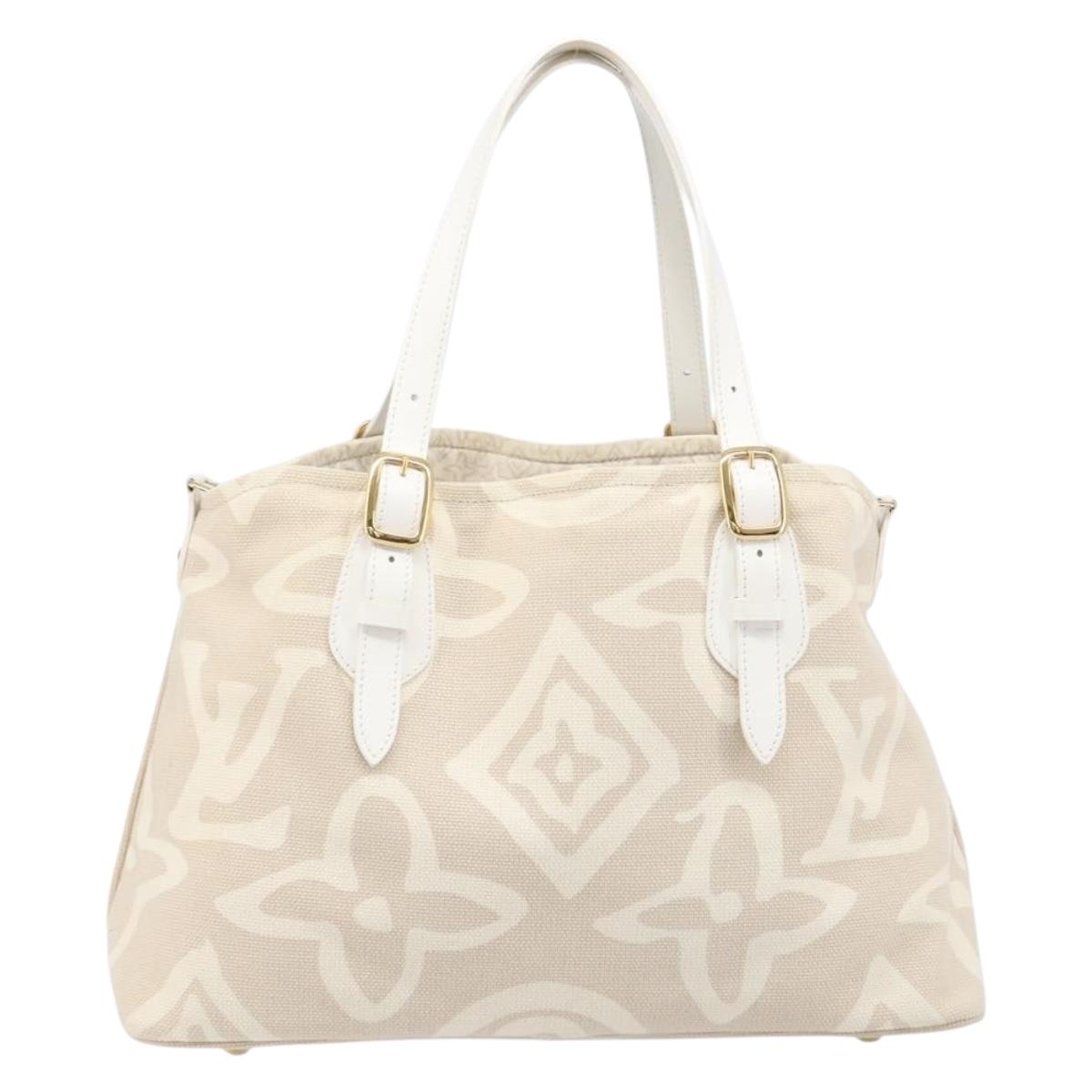 LOUIS VUITTON Cruise Line Taicienne PM Tote Bag Canvas Sabre M95674 Auth 208784V