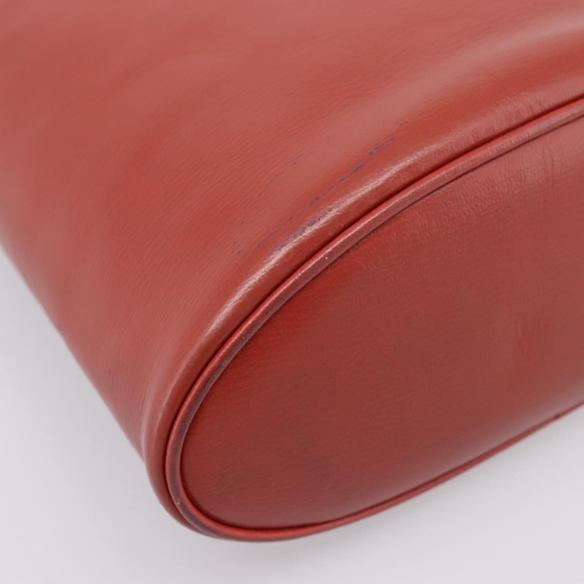 LOEWE Velazquez Tote Bag Leather Orange Gold Auth 208785