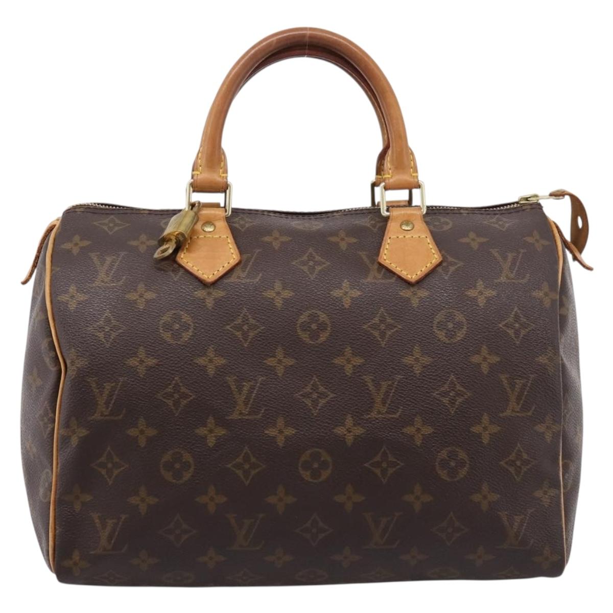 LOUIS VUITTON Monogram Speedy 30 Hand Bag M41526 LV Auth 208803V