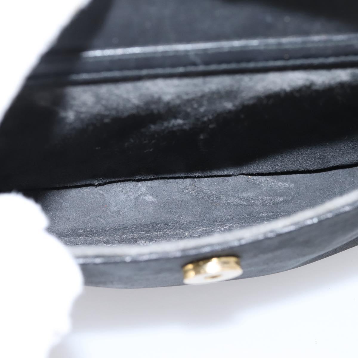 GUCCI Micro GG Supreme Shoulder Bag PVC Black Gold 007 23 0114 Auth 208817