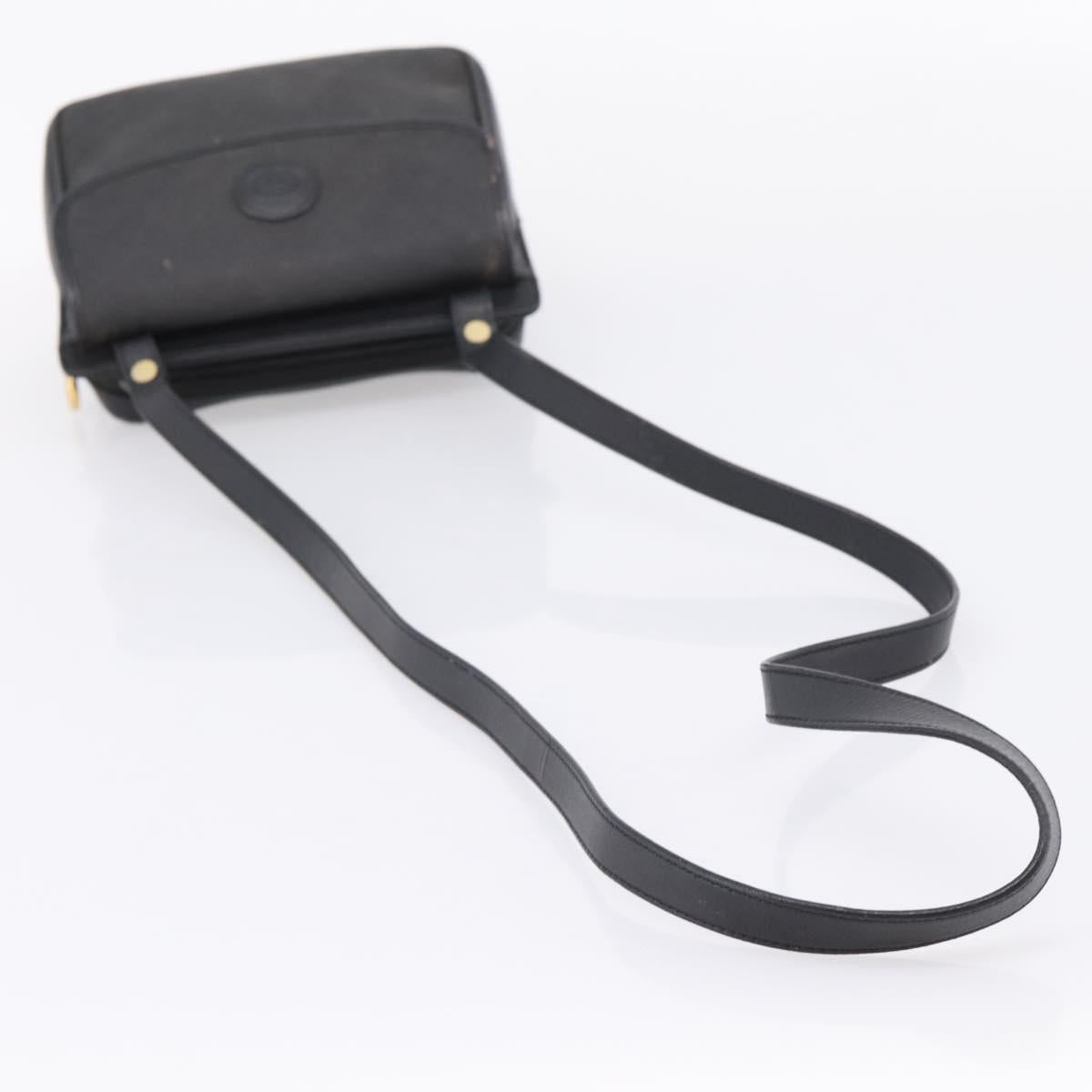 GUCCI Micro GG Supreme Shoulder Bag PVC Black Gold 007 23 0114 Auth 208817