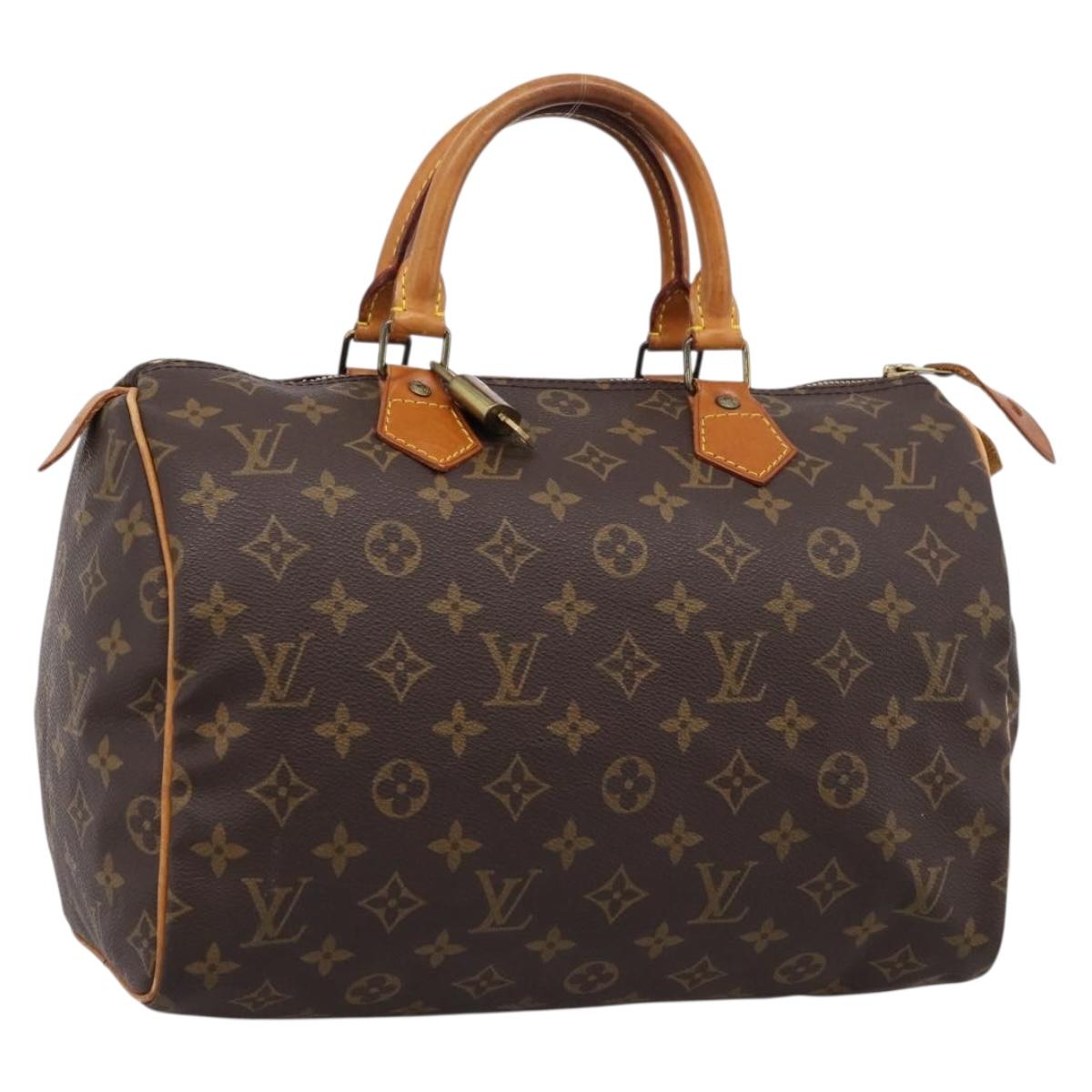 LOUIS VUITTON Monogram Speedy 30 Hand Bag M41526 LV Auth 208824V