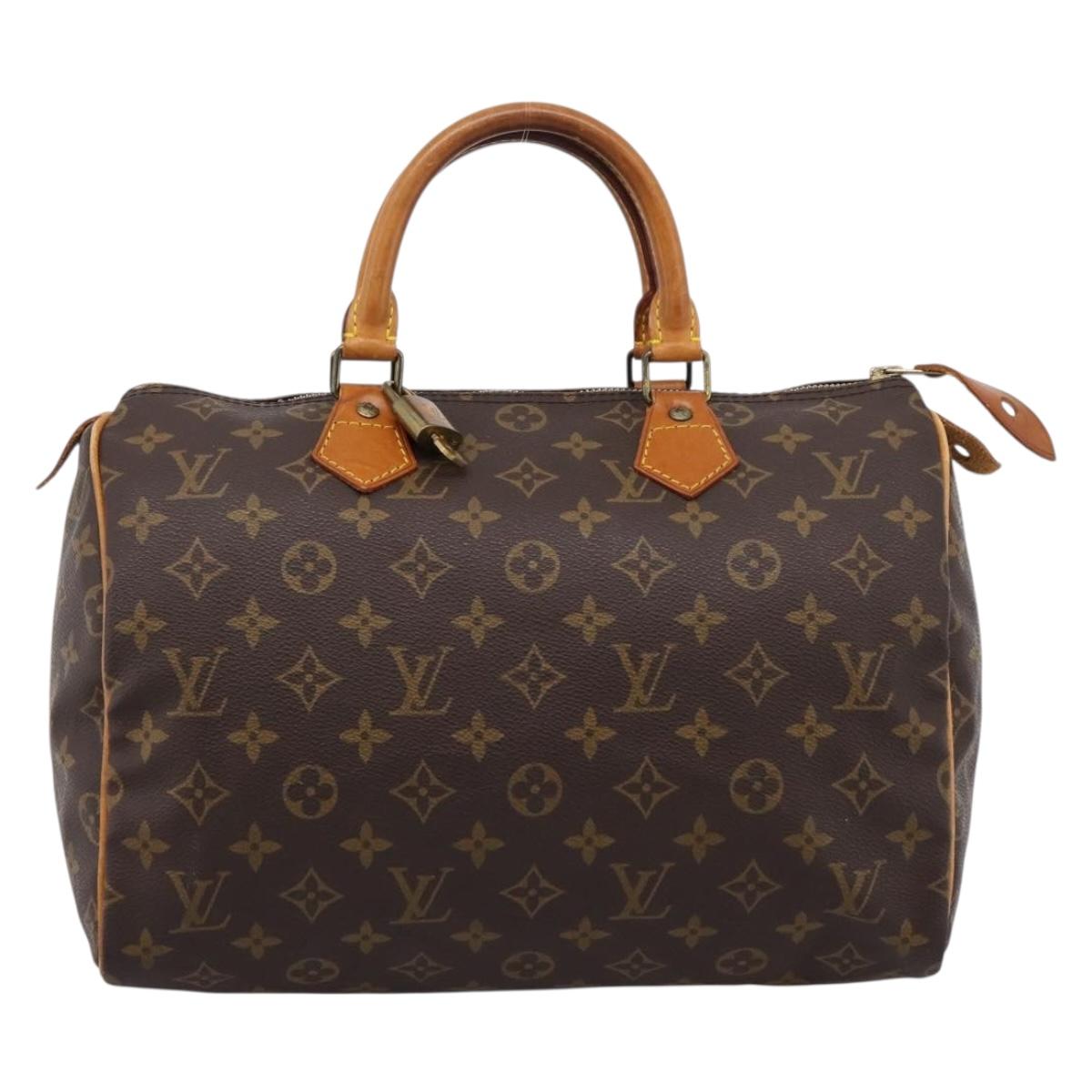 LOUIS VUITTON Monogram Speedy 30 Hand Bag M41526 LV Auth 208824V