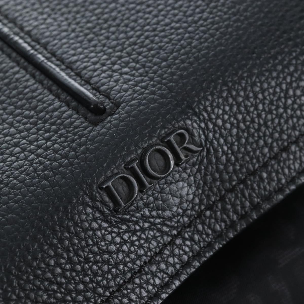 Christian Dior Trotter Motion Oblique Backpack Nylon Black Silver Auth 208828V
