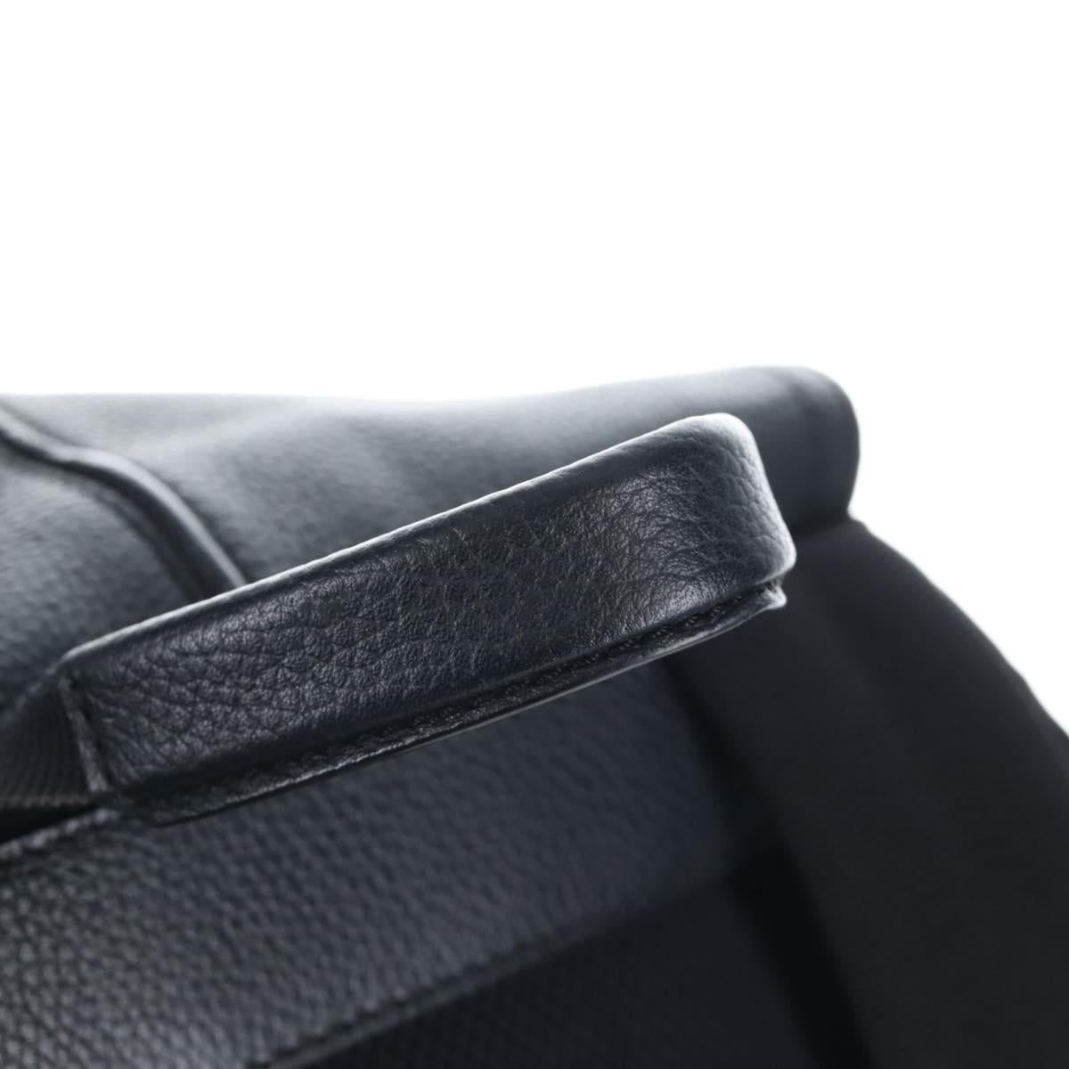 Christian Dior Trotter Motion Oblique Backpack Nylon Black Silver Auth 208828V