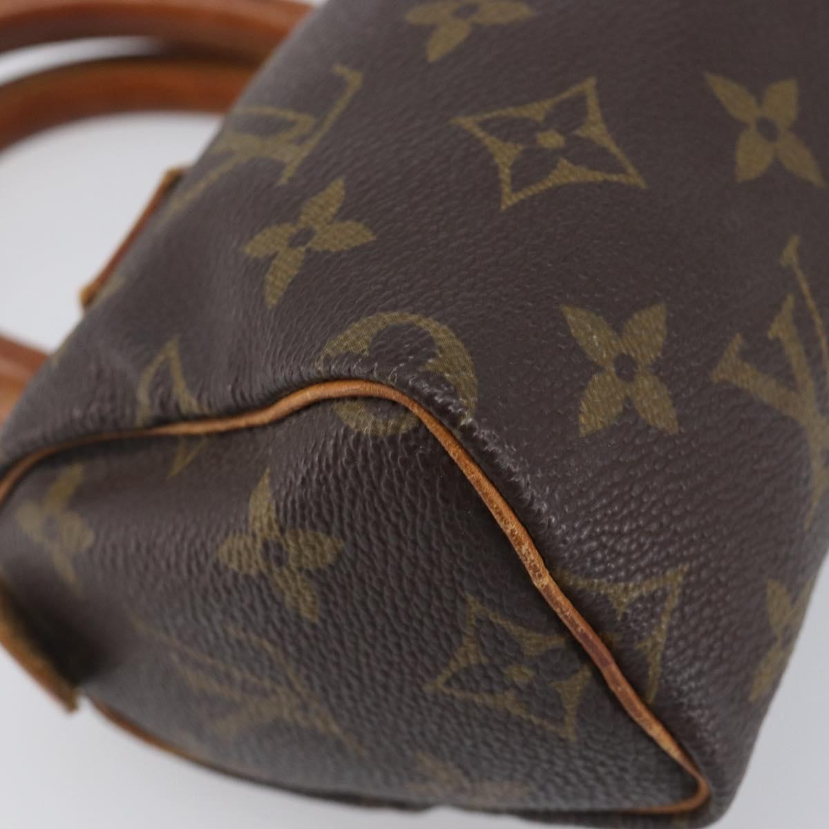 LOUIS VUITTON Monogram Mini Speedy Hand Bag M41534 LV Auth 208840