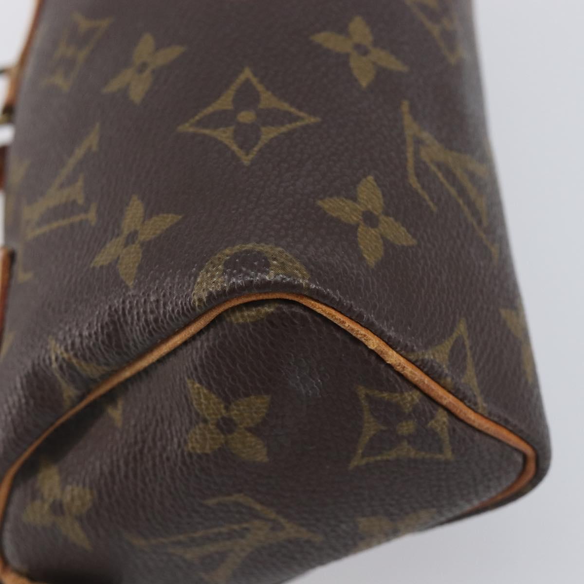 LOUIS VUITTON Monogram Mini Speedy Hand Bag M41534 LV Auth 208840