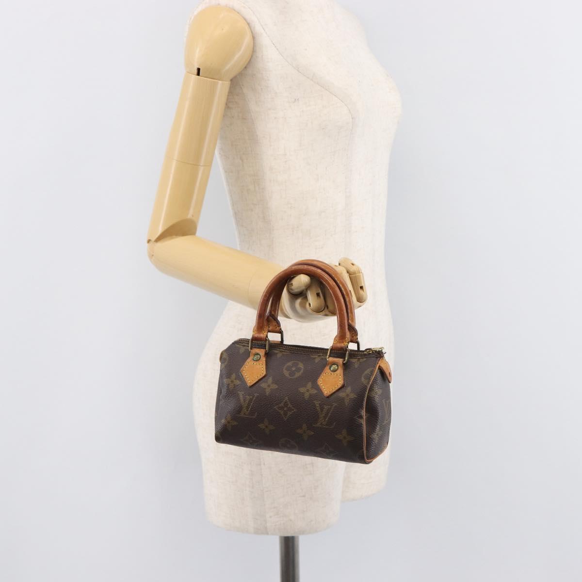 LOUIS VUITTON Monogram Mini Speedy Hand Bag M41534 LV Auth 208840