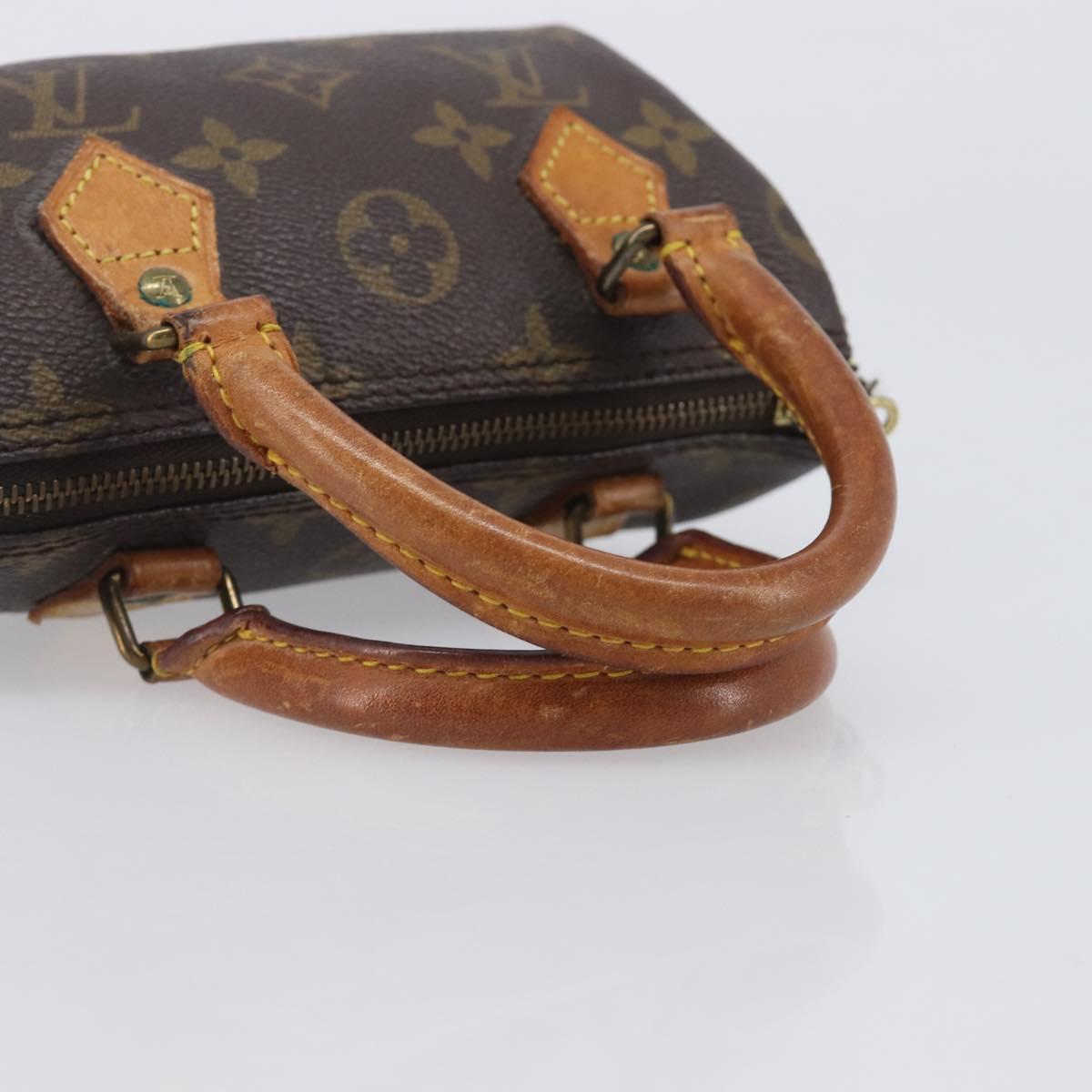 LOUIS VUITTON Monogram Mini Speedy Hand Bag M41534 LV Auth 208840