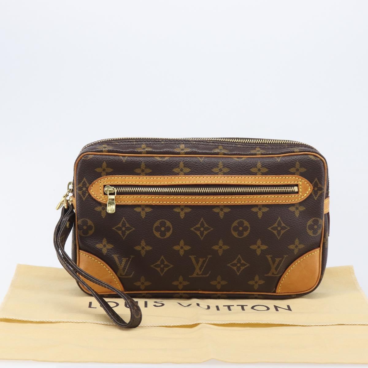 LOUIS VUITTON Monogram Marly Dragonne GM Clutch Bag M51825 LV Auth 208842V