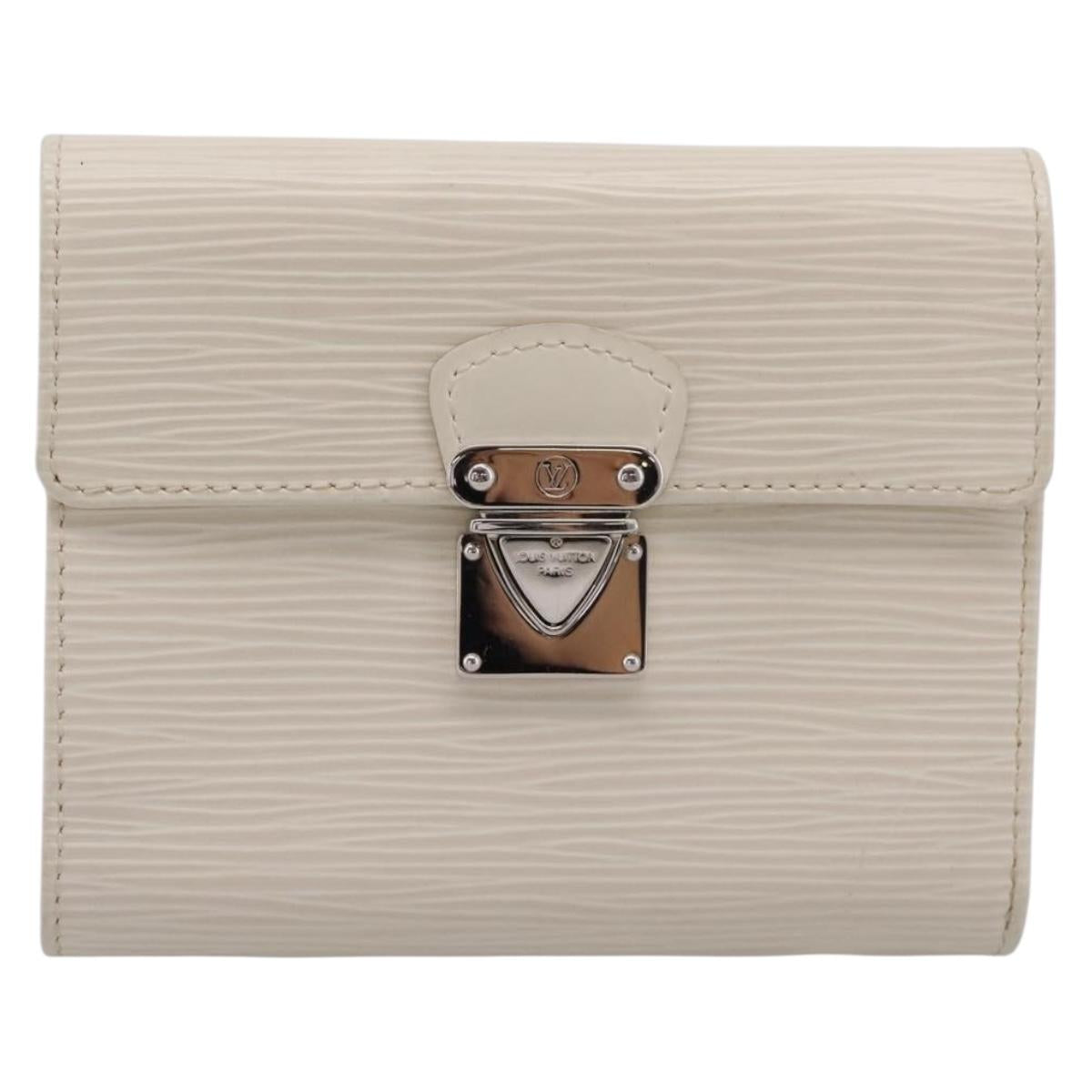 LOUIS VUITTON Epi Portefeuille Koala Wallet White M5801J LV Auth 208845V
