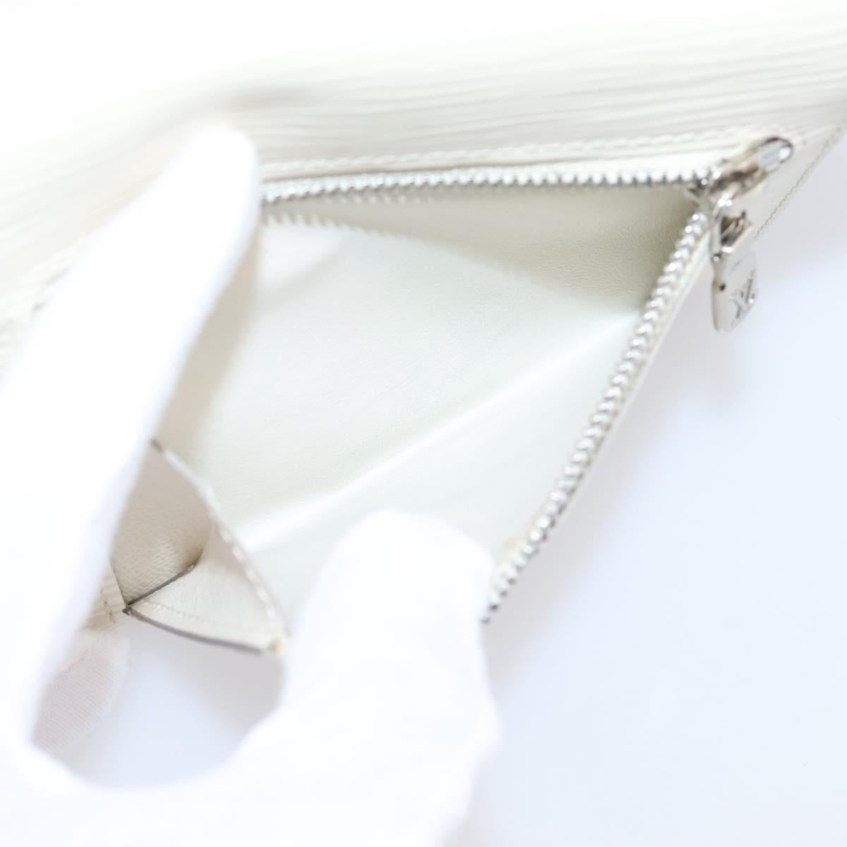 LOUIS VUITTON Epi Portefeuille Koala Wallet White M5801J LV Auth 208845V