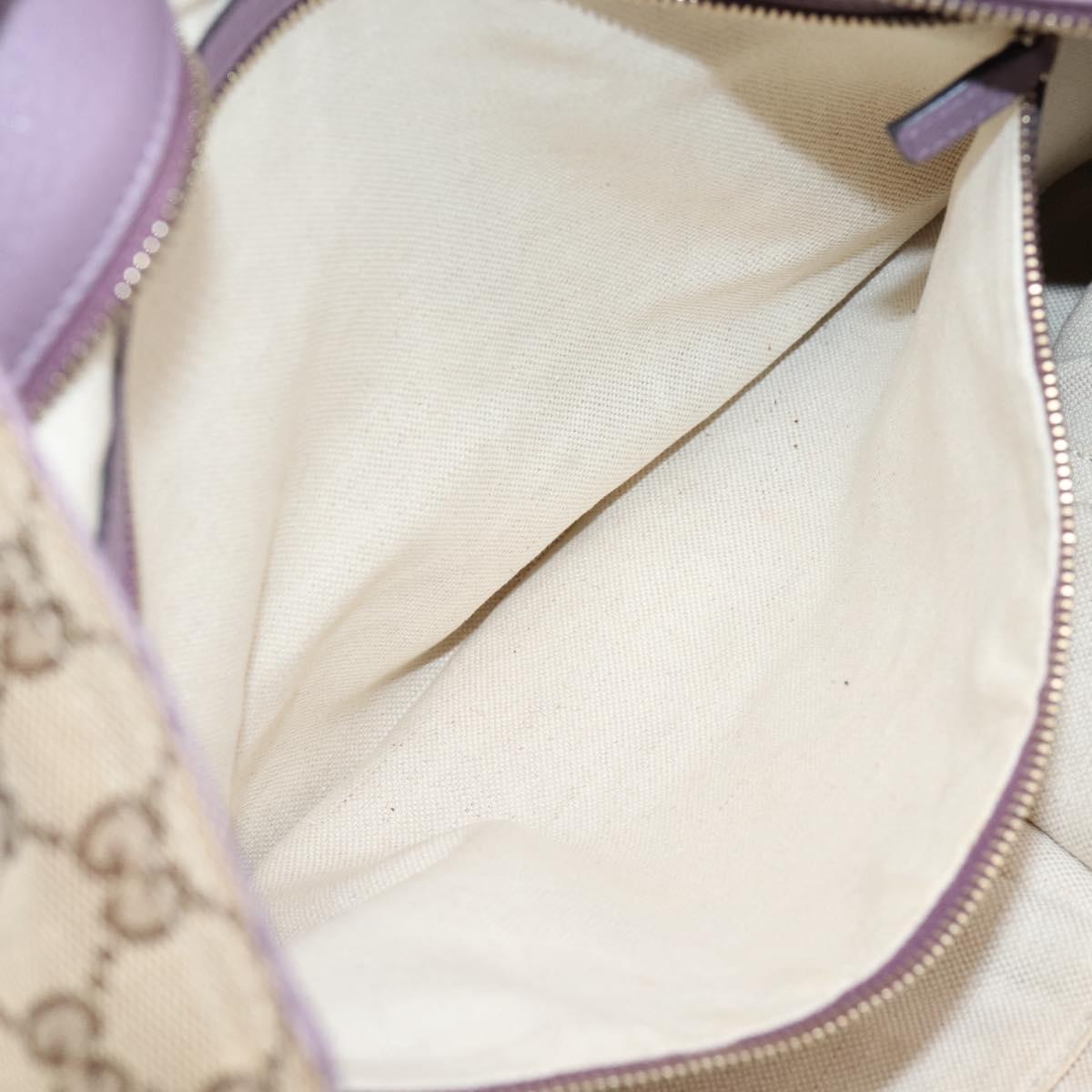GUCCI GG Canvas GG Twins Shoulder Bag Beige Gold Tone 323675 Auth 208847V