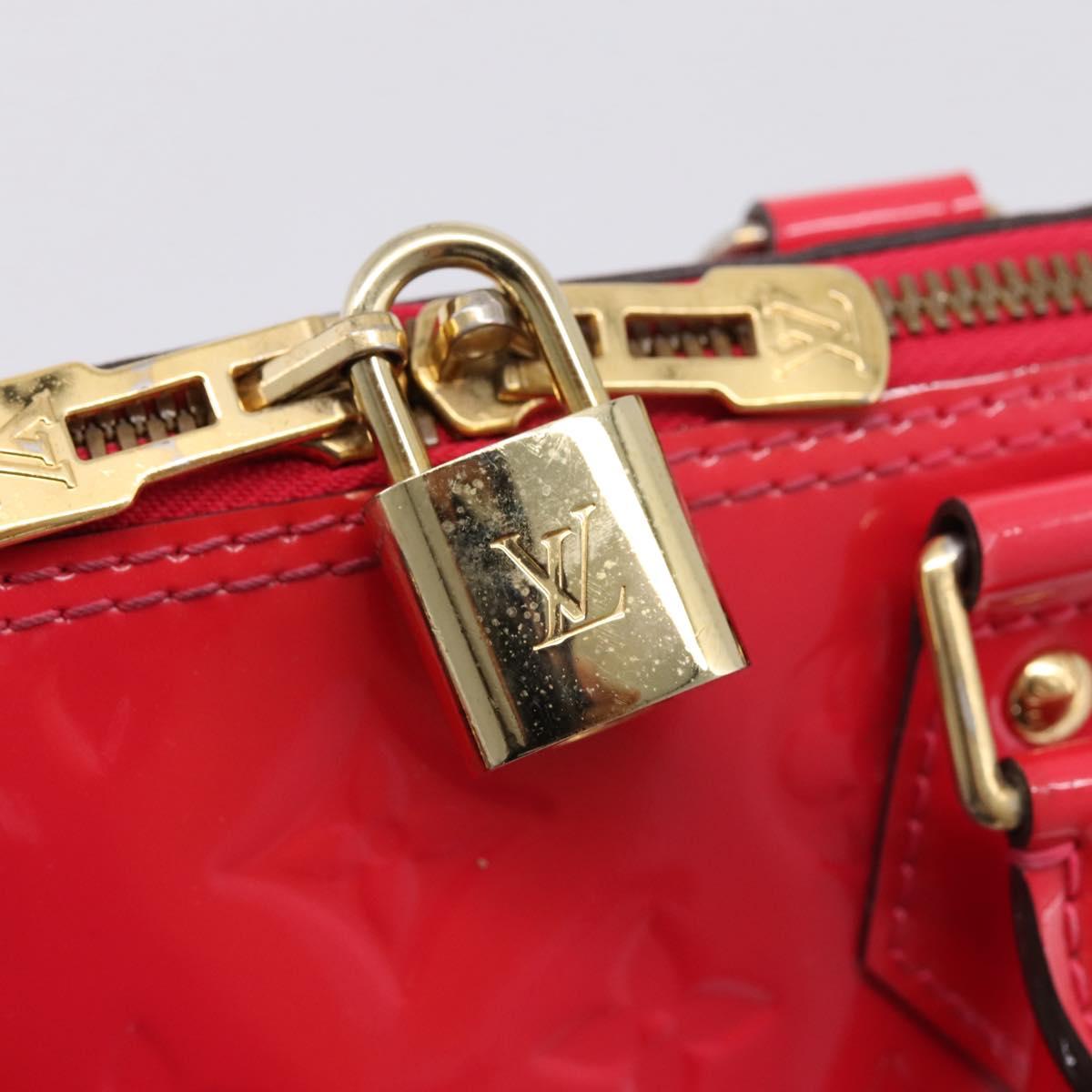 LOUIS VUITTON Monogram Vernis Alma PM Rouge Grunadine M91693 LV Auth 208851SAV